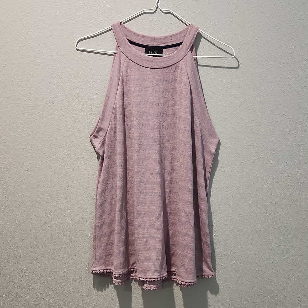 W5 Anthropologie Lavender Purple Knit Halter Top Size Medium